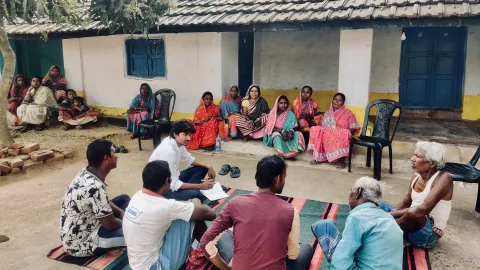 PDAG researchers conducting interviews for Jharkhand Migration Survey